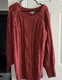 JODIFL Women's Knit Sweater - Deep Red