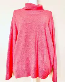 Vince Camuto Pink/Salmon Turtleneck Sweater.