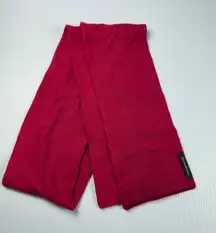 Tommy Bahama Red Scarf Knit Pineapple Logo Soft Winter Neck Warmer wool blend‎