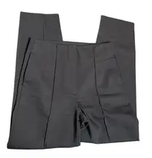 Massimo Dutti Navy Blue High Waist Pleated Trousers Size 4