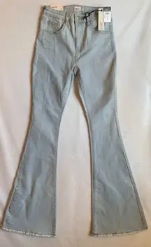 Rue21 High Rise Rhinestone Studded Flare Jeans Size 4 Light Wash Y2K NWT