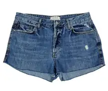 Free People  High Rise Button Fly Cut Off Jean Shorts Women’s 29