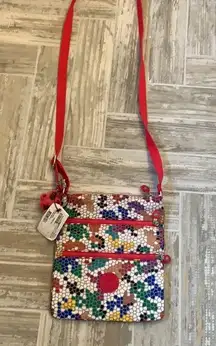 Kipling Mosiac Keiko Spellbinder Cross Body Purse