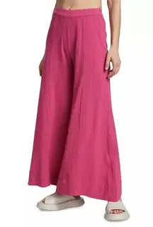 NEW Midnight Sky Pink Wide Leg Cotton Palazzo Pants