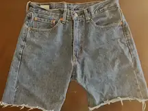 Levi’s Women’s 505 32” Vintage Dark Wash Jean Shorts Jorts