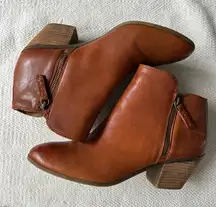 Frye  Tan Leather Ankle Boots