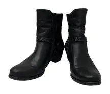Remonte cowgirl western black boots, booties‎ size 10.5
