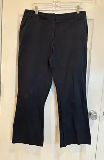 Lands' End Women's Black Cotton Blend Dress Pants Size 10P‎ Career Office