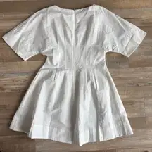 DISSH Daphne White Sleeved Mini Dress Size 6