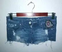 Love Culture Jeans M Button Fly Distressed Jeans Short Shorts