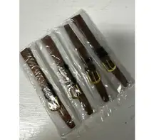 4 x Brown Eel Skin Size 12 Watch Thin EEL Skin Band Made In Korea New Old Stock