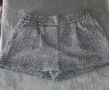 Alya Women's High Waist Charcoal Tweed Shorts