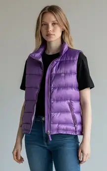 90s Duck Head Purple Down Puffer Vest Small S | Retro Quilted Gorpcore Vintage
