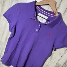 Aeropostale Vintage‎ Y2K Purple Short Sleeve Preppy Polo Womens Medium