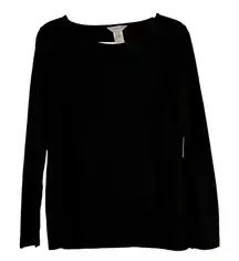 NWT Multiples Black long Sleeve Tee Shirt Small