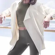 Athleta Cozy Karma Wrap Size Small | Soft Fleece Lined Open Cardigan Sweater