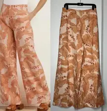 Soft Surroundings Grand Garden Wide Leg Trousers in Canyon Sunset size S Small