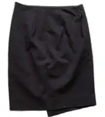 White House Black Market Skirt Women’s 2 Black/White Asymmetrical Hem Mini‎