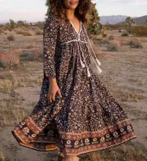 Christy Dawn Paloma Dress Navy Anemone Vine Petite Small