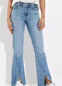 American Eagle 90’s bootcut notch hem high rise jeans 6