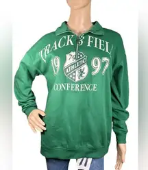 SELF ESTEEM Oversized Quarter Zip “Track & Field” Sweater