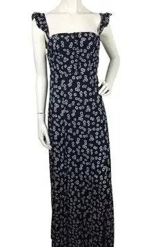 Flynn Skye Maxi Dress Thigh Slit Floral Size S