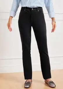 Talbots Corduroys Straight Leg Curvy Black BD1024‎ Size 14