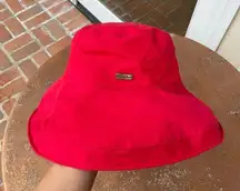 Sun n sand red bucket hat