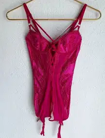 Victoria’s Secret Corset Lace Pink Garter Clips Size 34B Y2K Barbiecore