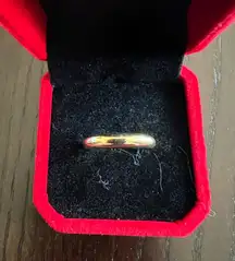 Elegant Gold Band Adjustable Ring Size 7-9