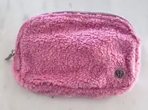 Lululemon Everywhere Pink Fleece Sherpa‎ Belt Bag NWT