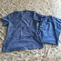 & sanibel medical scrub matching scrub set ceil blue medium petite