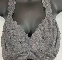 Felina Lingerie Gray Lace Bralette