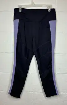 Tangerine Woman’s Gray and Purple Casual Activewear Leggings Size XL