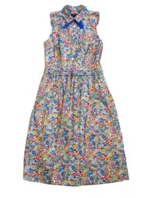 NWT J.Crew Shirtdress in Floral Liberty Margaret Annie w/ Removable Necktie 6