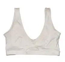 Outdoor Voices white scoop cutout bra women’s size medium