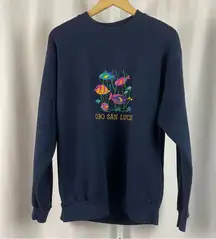 Vintage International Jeans Large Cabo San Lucas Fish Sea Crewneck Embroidered