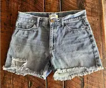 JBD Just Black Denim Distressed Jean Shorts, Size Medium