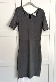 Carmen Marc Volvo Gray Bow Back Dress Size XS