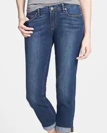 Paige women's jimmy jimmy crop denim dean blue size 29