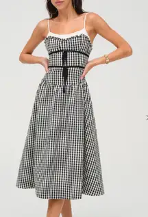 For Love and Lemons Georgia gingham Midi Dress