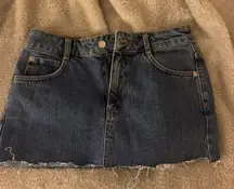 Jean mini skirt