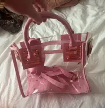 Clear pink bag 