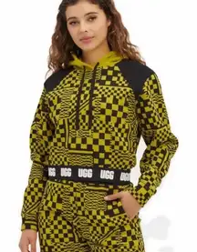 UGG | RTW Mallory Checkerboard Mallory Cropped Hoodie