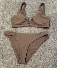 SheIn Brown Bikini Set