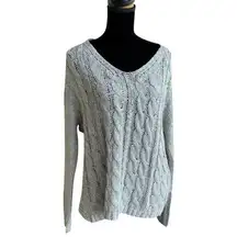 Silver Wrap Sweater