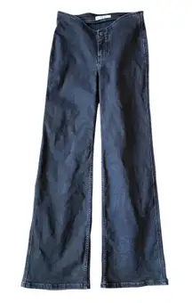 We The Free Women’s Low Rise Wide‎ Leg Black Jeans Size 26