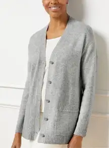 TALBOTS Pearl Button Cardigan