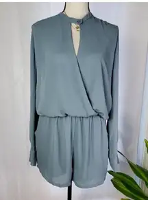 Sage Long-Sleeved Romper