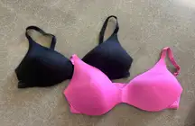 Set of 2 Skims Wireless Push Up Plunge Bra